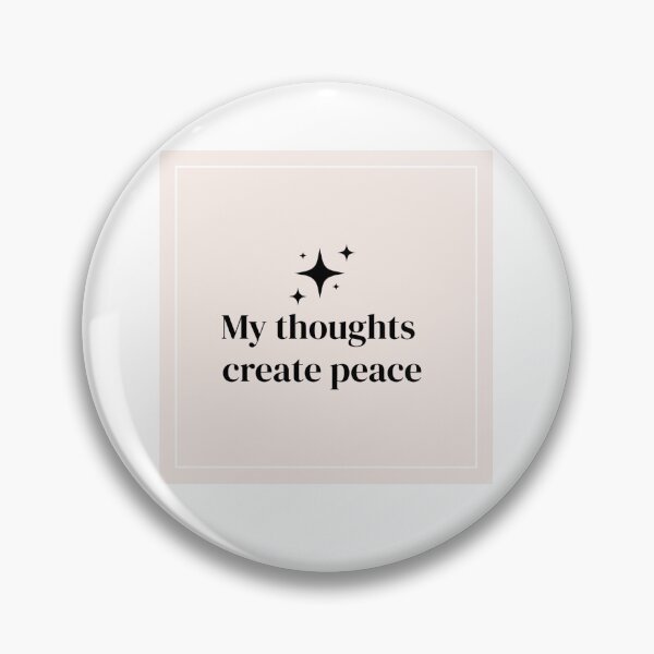 Item preview, Thoughts create peace designed and sold by ShreyaRathi05.