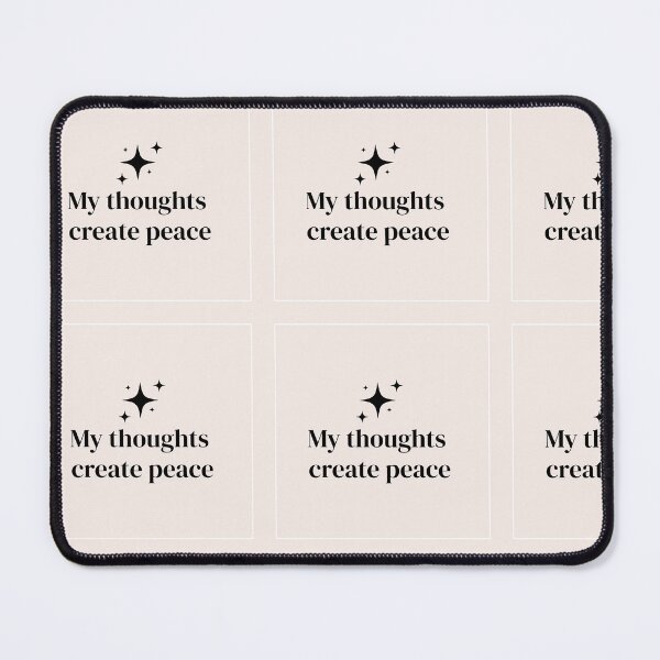 Item preview, Thoughts create peace designed and sold by ShreyaRathi05.