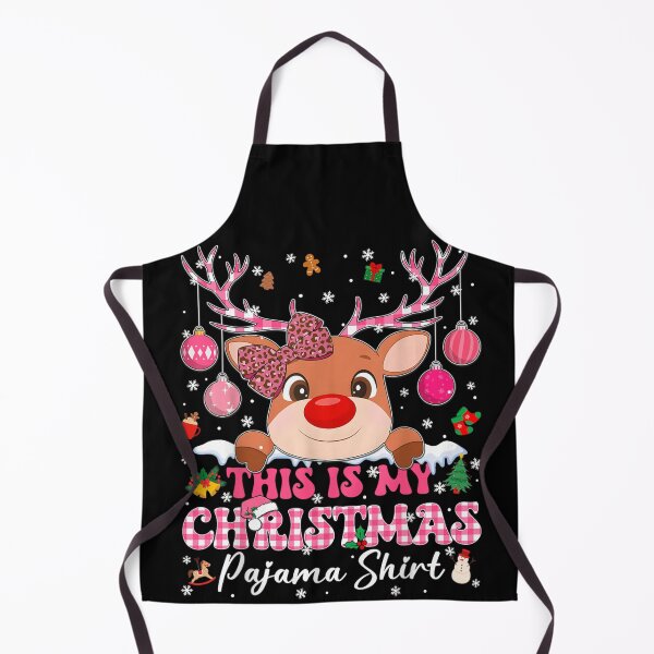 Item preview, Cute Pink Reindeer This Is My Christmas Pajama Shirt For Girls designed and sold by AnsadoWinu.