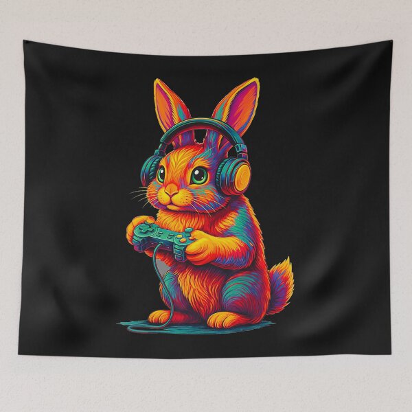Item preview, Gamer Bunny Funny Video Game Enthusiast designed and sold by FemmeForge.