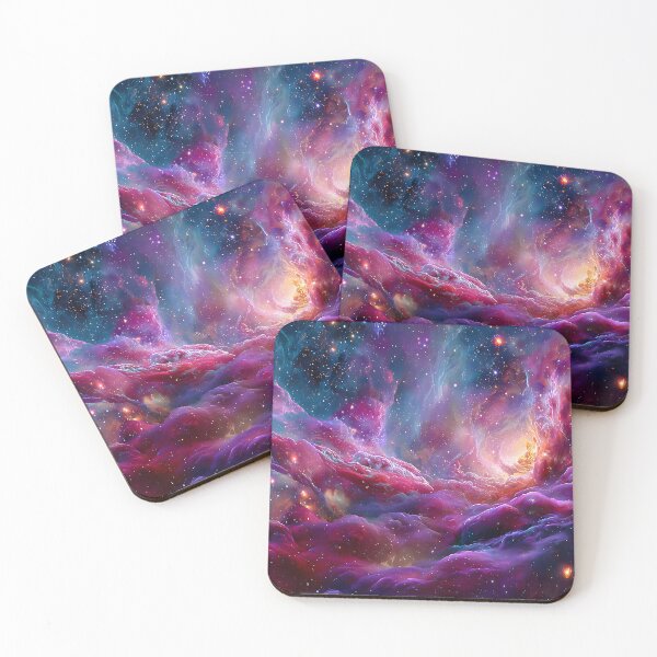 Item preview, Luminous Cosmic Nebula with Colorful Swirling Gas designed and sold by Artessie.