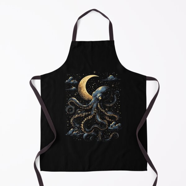 Item preview, Celestial Octopus & Moon designed and sold by avixnqnbu33.