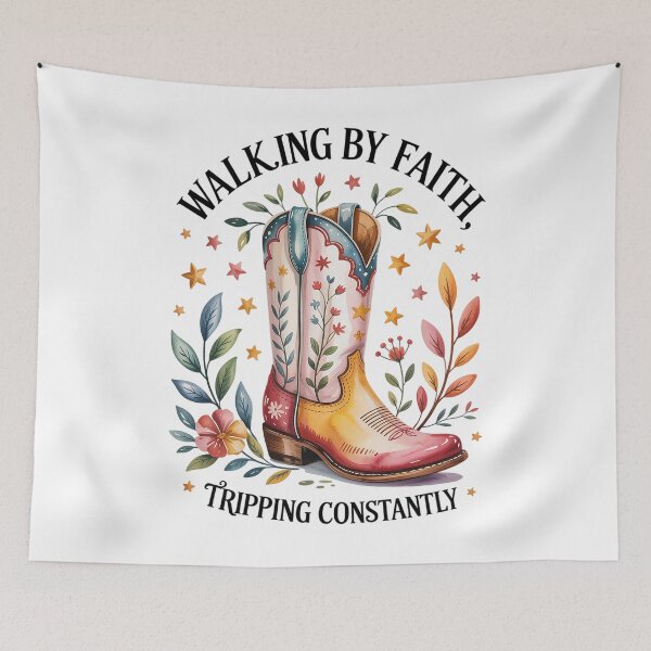 Item preview, Walking By Faith Tripping Constantly Christian  designed and sold by HeinzanoWeno.