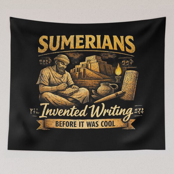 Item preview, Sumerians Invented Writing Before It Was Cool designed and sold by Retr0Tshirts.