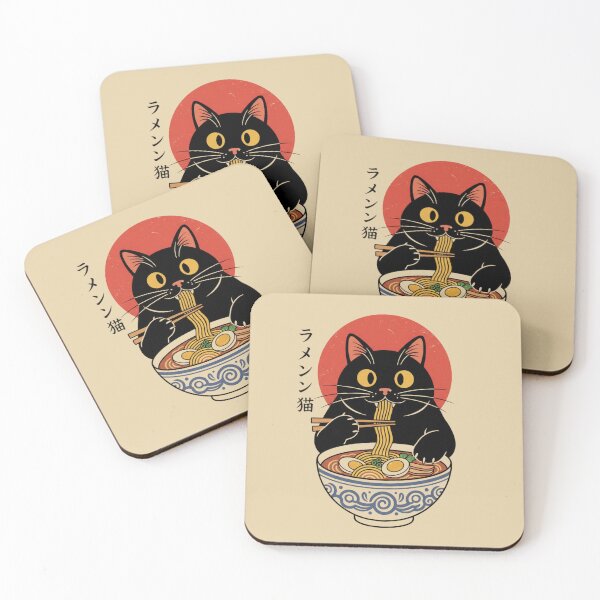 Item preview, Anime Cat Ramen Japanese Funny Cat Graphic Tees designed and sold by ZACK ART.