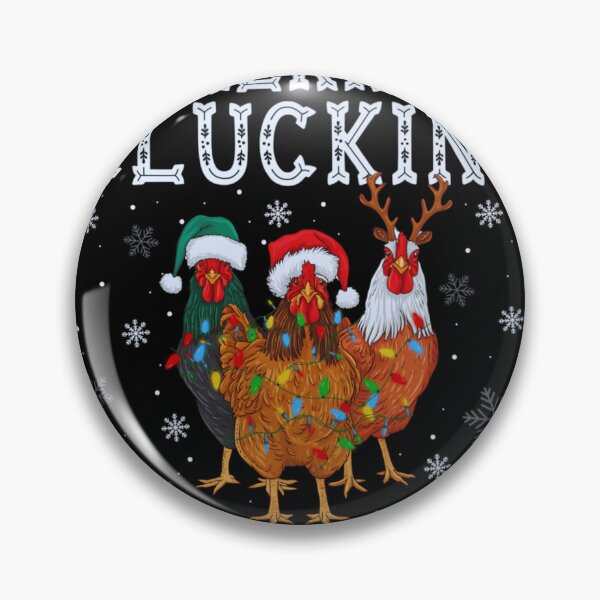 Item preview, Merry Clucking Christmas Funny Chicken Wearing Santa Hats Holiday designed and sold by AnsadoWinu.