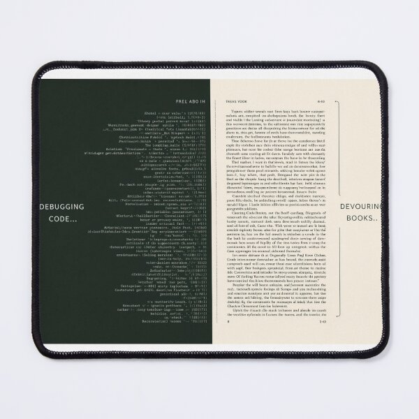 Item preview, Software Developer Reader – Debugging Code, Devouring Books designed and sold by Scattered-Words.