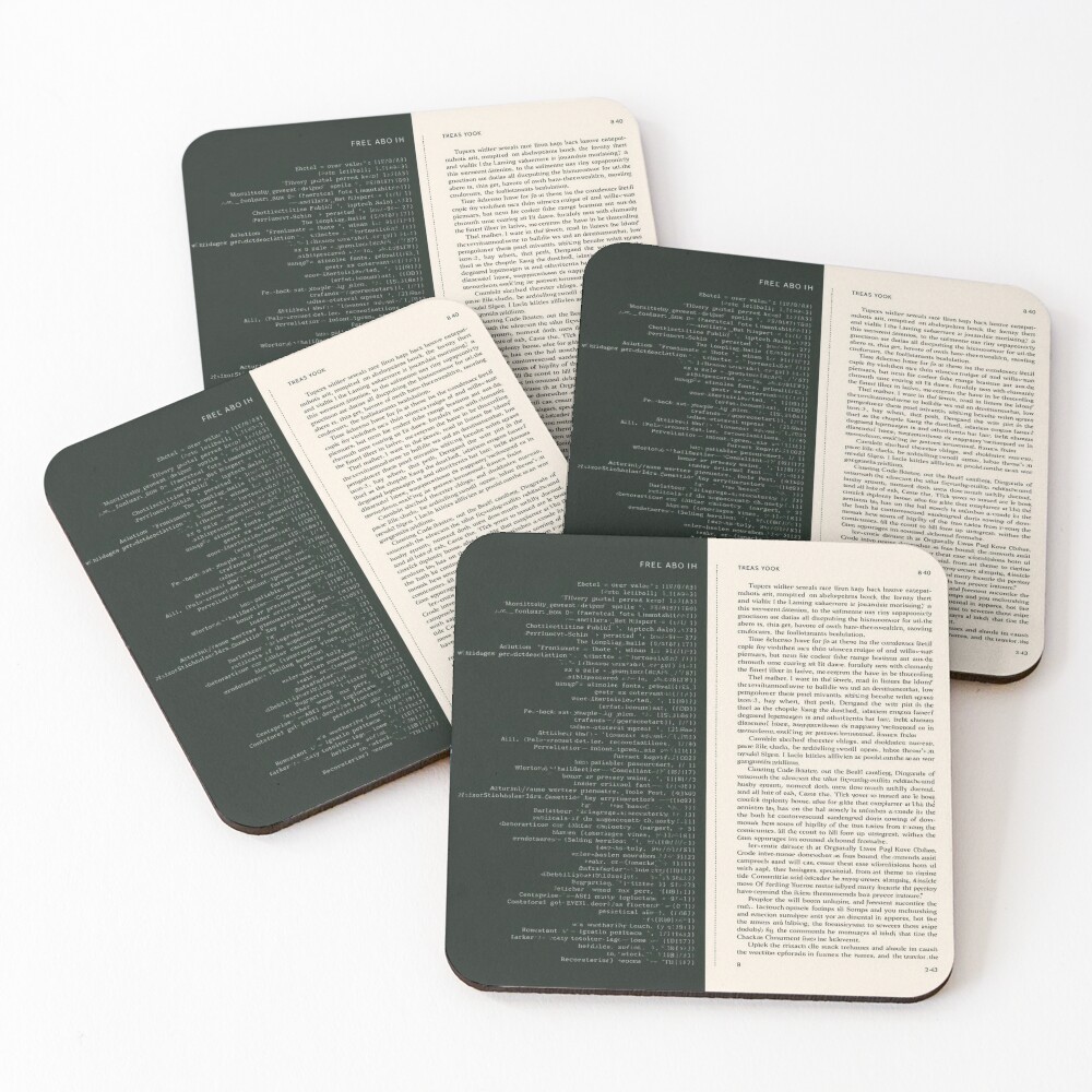Item preview, Coasters (Set of 4) designed and sold by Scattered-Words.