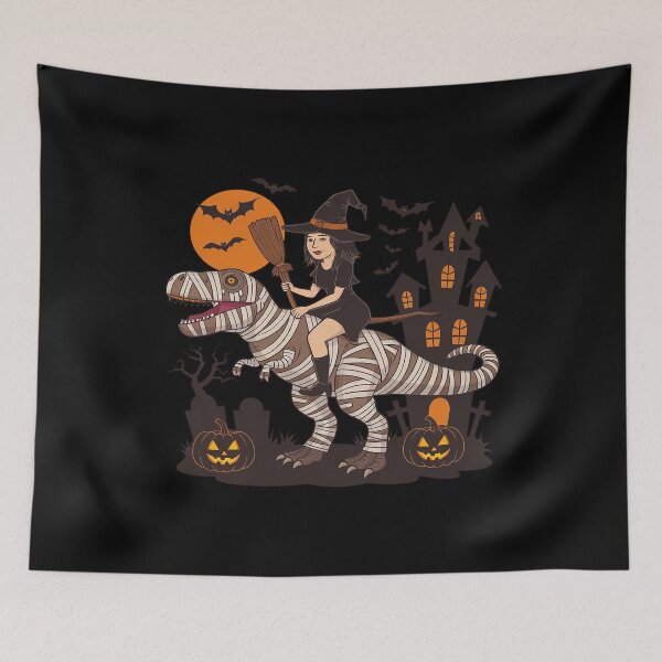 Item preview, Halloween Witch Riding Dinosaur Haloween Toddlers  designed and sold by RuthGAArt.