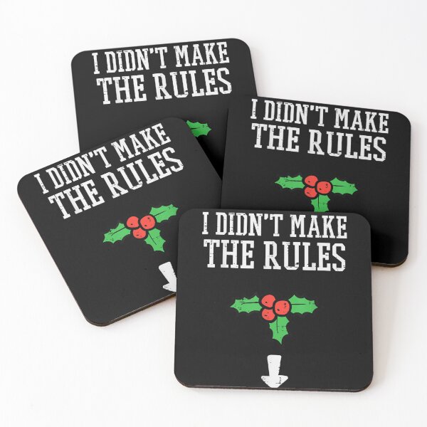 Item preview, I Did Not Make The Rules Mistletoe Funny Christmas Pun designed and sold by DorikoKazan.