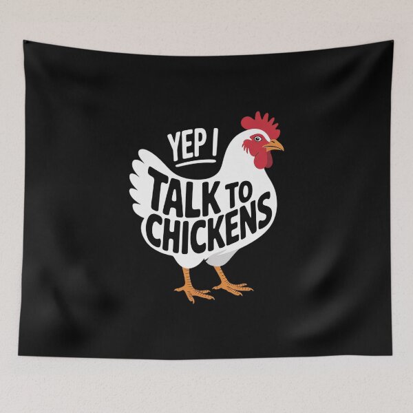 Item preview, Yep I Talk To Chickens Cute Chicken Buffs  designed and sold by RoyTill0Art.