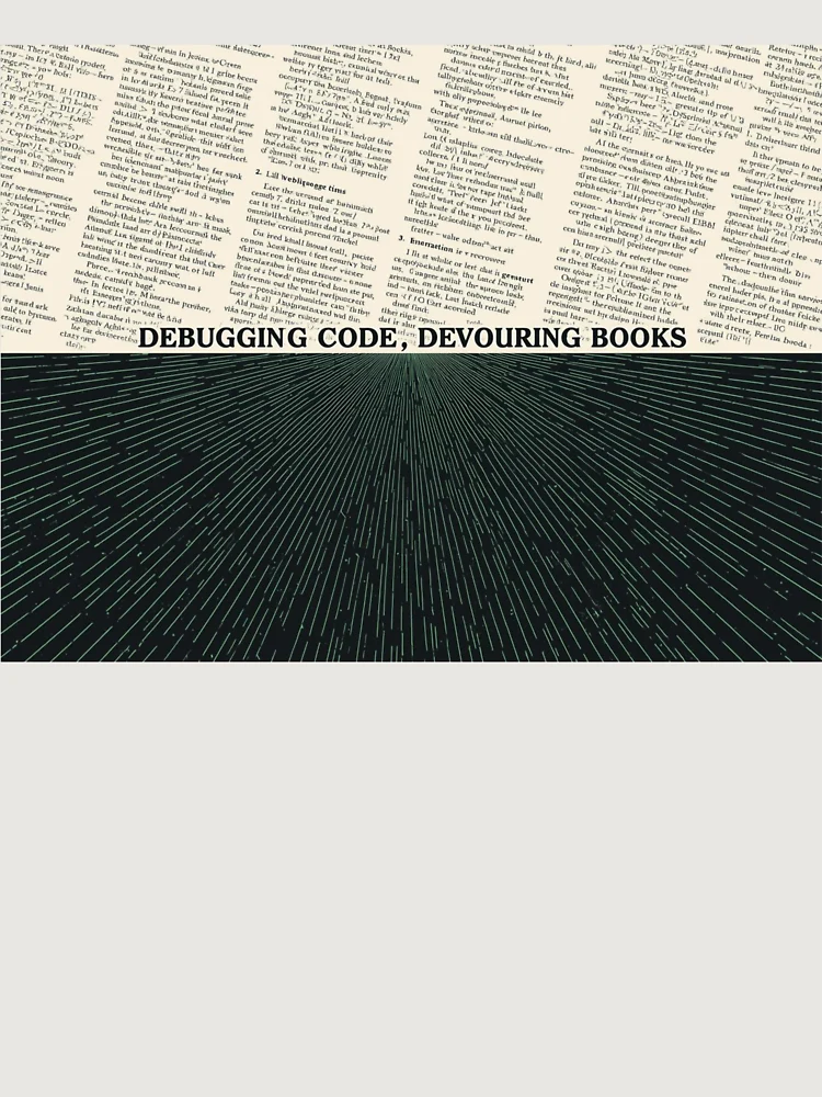 Thumbnail 6 of 6, Premium Oversized Hoodie, Software Developer Reader – Debugging Code, Devouring Books 2 designed and sold by Scattered-Words.