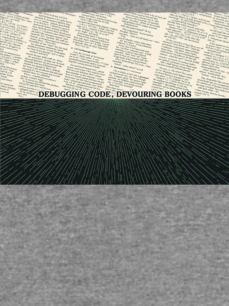 Thumbnail 6 of 6, Lightweight Sweatshirt, Software Developer Reader – Debugging Code, Devouring Books 2 designed and sold by Scattered-Words.