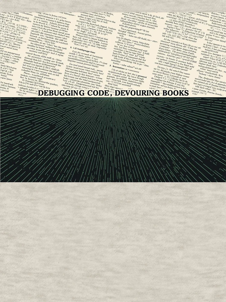 Thumbnail 6 of 6, Zipped Hoodie, Software Developer Reader – Debugging Code, Devouring Books 2 designed and sold by Scattered-Words.