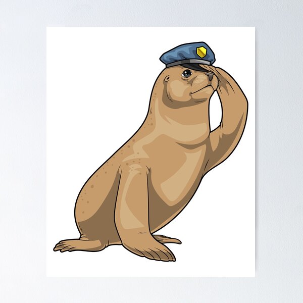 Item preview, Seal Cop Police hat Police designed and sold by Snabdesign84.