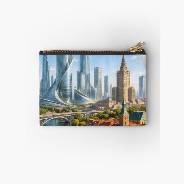 Item preview, Warsaw Poland - Futuristic Cities designed and sold by Eric Nagel.