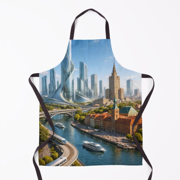 Item preview, Warsaw Poland - Futuristic Cities designed and sold by Eric Nagel.