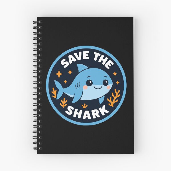 Item preview, Save the Shark Cute Cartoon Illustration – Ocean Conservation Shark Design designed and sold by Visual-digital.