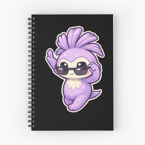Item preview, Cool Wobblet Sticker – Cute Purple Mascot with Sunglasses designed and sold by TroyTheTerrific.