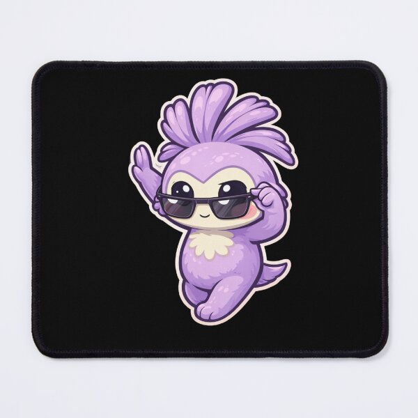 Item preview, Cool Wobblet Sticker – Cute Purple Mascot with Sunglasses designed and sold by TroyTheTerrific.