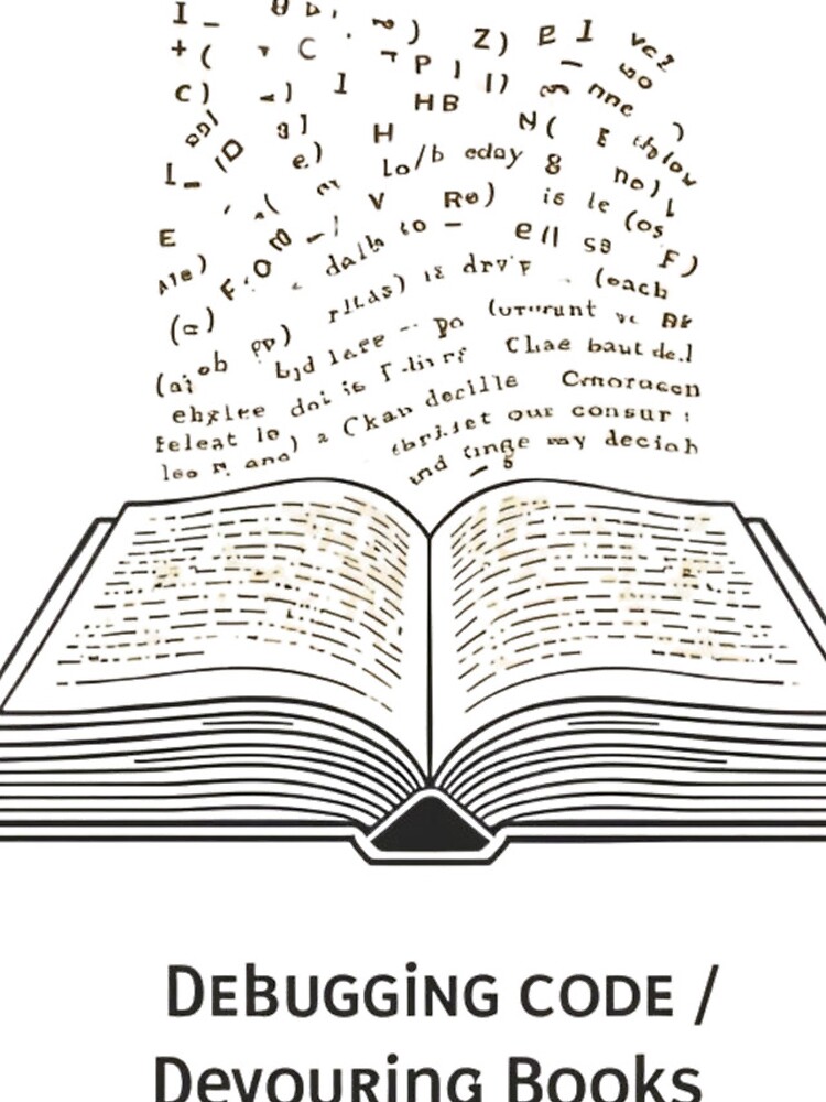 Thumbnail 4 of 4, iPhone Case, Software Developer Reader – Debugging Code, Devouring Books 3 designed and sold by Scattered-Words.