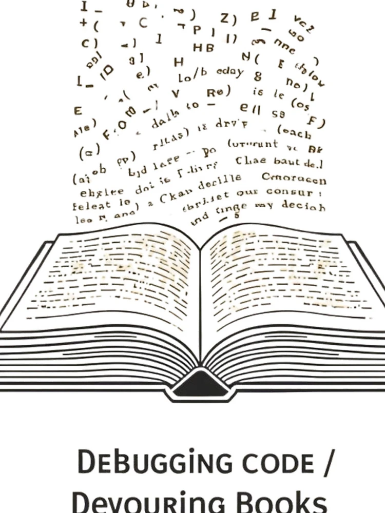 Thumbnail 4 of 4, iPhone Case, Software Developer Reader – Debugging Code, Devouring Books 3 designed and sold by Scattered-Words.