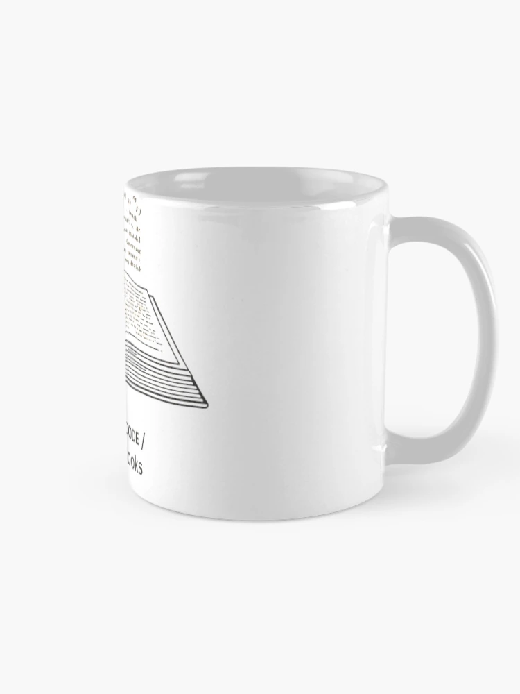 Thumbnail 3 of 6, Coffee Mug, Software Developer Reader – Debugging Code, Devouring Books 3 designed and sold by Scattered-Words.