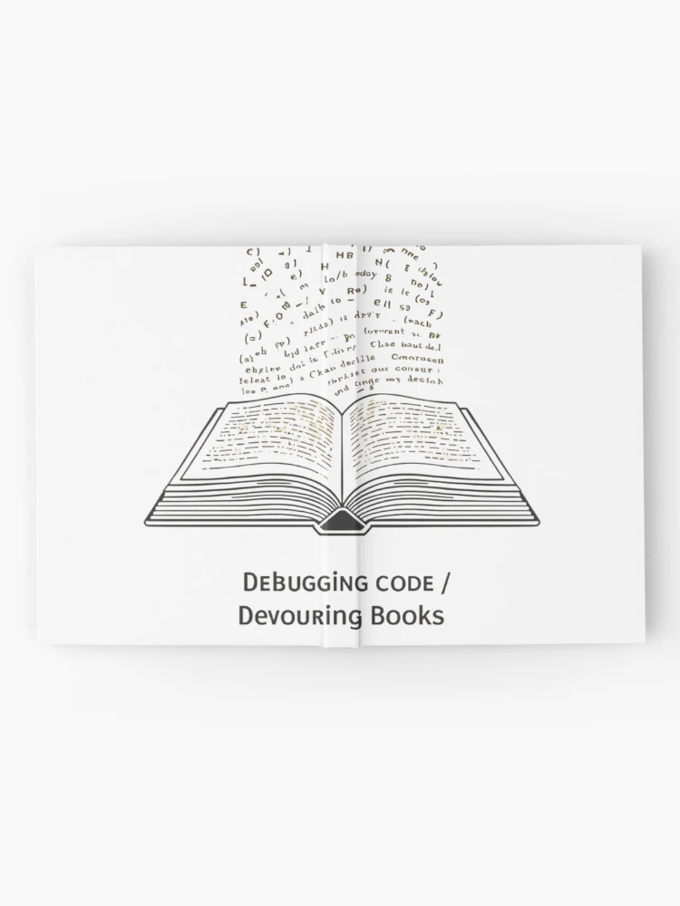 Thumbnail 2 of 3, Journal, Software Developer Reader – Debugging Code, Devouring Books 3 designed and sold by Scattered-Words.