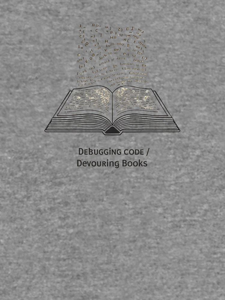 Thumbnail 6 of 6, Lightweight Sweatshirt, Software Developer Reader – Debugging Code, Devouring Books 3 designed and sold by Scattered-Words.