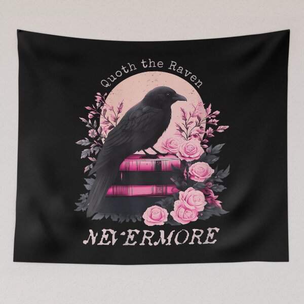 Item preview, Nevermore Raven Pink Gothic designed and sold by avixnqnbu33.