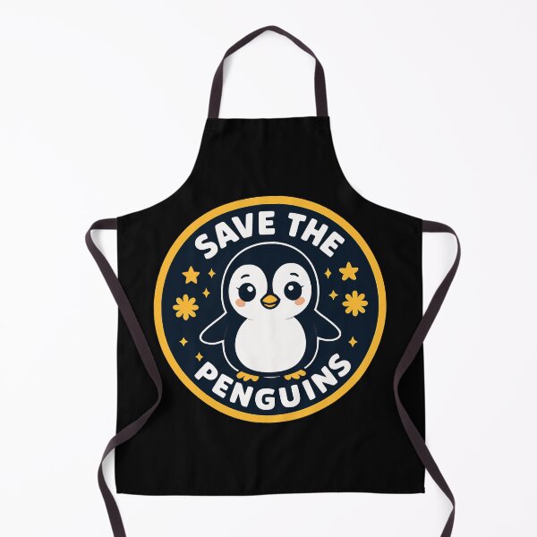 Item preview, Save the Penguins Cute Cartoon Illustration – Penguin Conservation Design designed and sold by Visual-digital.