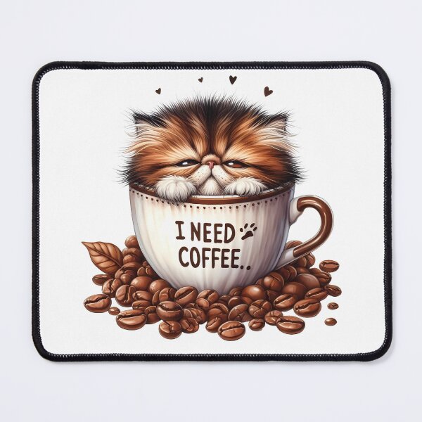 Item preview, Cozy Cat Coffee Bundle – Cute Cat Sticker Set designed and sold by Lulunza.