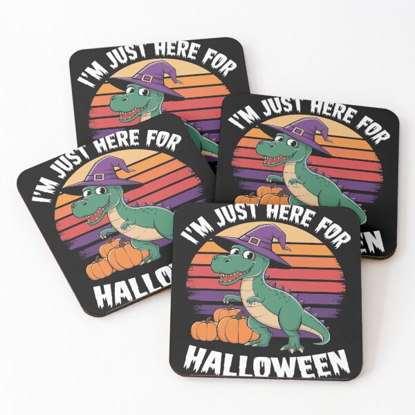 Item preview, Im Just Here For Halloween Lazy Halloween Costume Dinosaur  designed and sold by RuthGAArt.