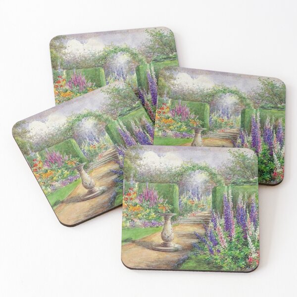 Item preview, Garden with Sundial designed and sold by tomorrowsart.
