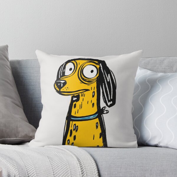 Item preview, Yellow Cute Quirky Dog designed and sold by DoodleMoodSpace.