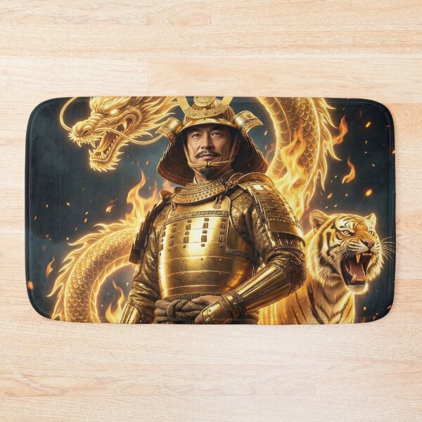 Item preview, Toyotomi Hideyoshi Samurai Art Print | Golden Dragon Warlord of Sengoku Japan | Mori no Akari Series designed and sold by Mori-no-Akari.