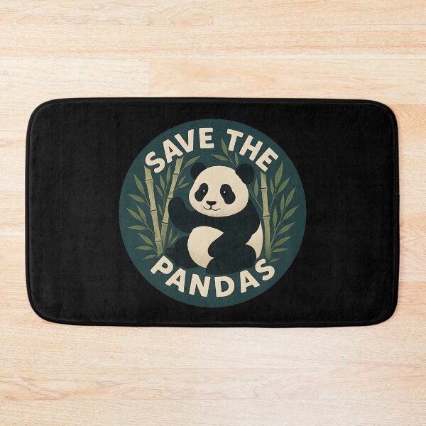 Item preview, Save the Pandas Cute Illustration – Panda Conservation Bamboo Design designed and sold by Visual-digital.