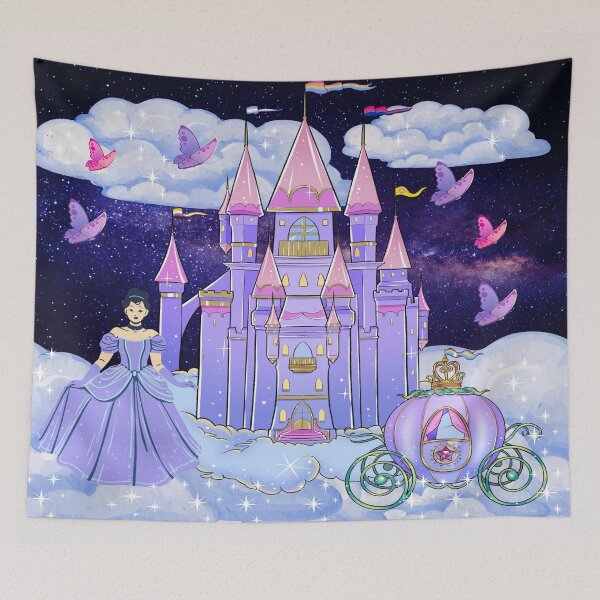 Item preview, "Starlit Dreams: The Princess and Her Enchanted Carriage" designed and sold by MayaMaliStudio.
