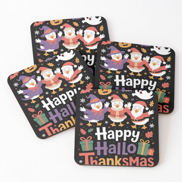 Item preview, Duck Halloween Thanksgiving Christmas Happy Hallothanksmas  designed and sold by RoyTill0Art.