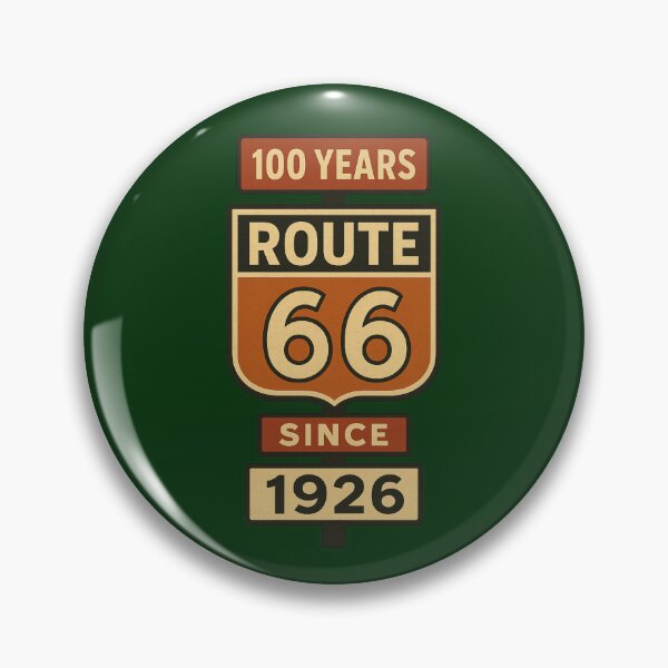 Aperçu de l'œuvre Panneau du centenaire de la Route 66 – Design rétro vintage rouge et beige pour un road trip inoubliable créée et vendue par VoglR.