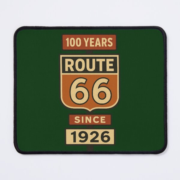 Item preview, Route 66 Centennial Sign – Vintage Red & Beige Retro Road Trip Design designed and sold by VoglR.