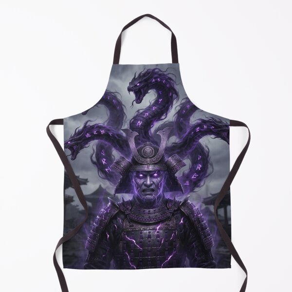 Item preview, Taira no Masakado Art Print | Vengeful Samurai Spirit with Serpent Curse | Japanese Dark Myth | Mori no Akari Series designed and sold by Mori-no-Akari.