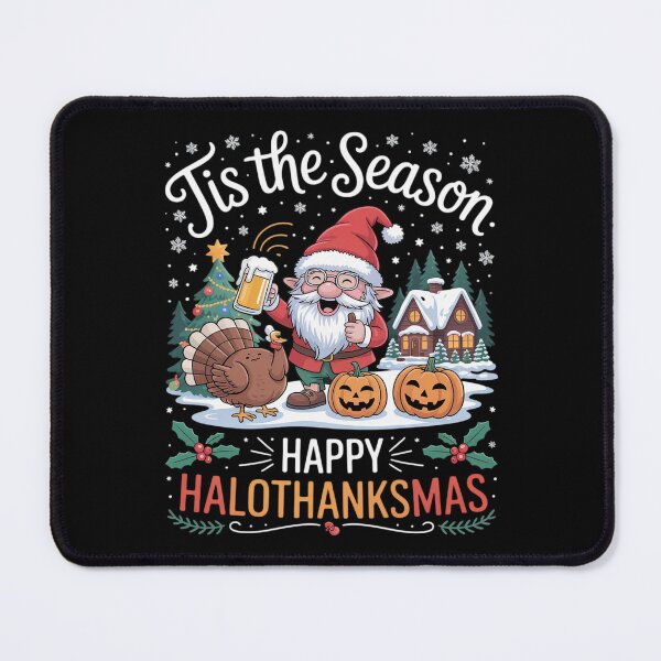 Item preview, Gnome Happy Hallothanksmas Halloween Thanksgiving Xmas designed and sold by RoyTill0Art.