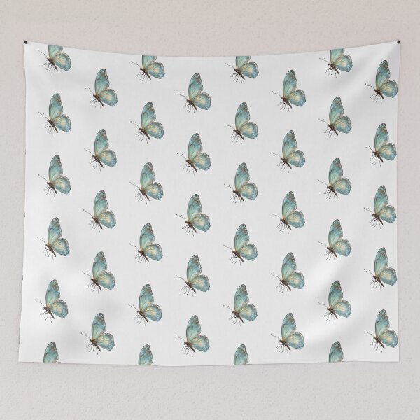 Item preview, Ethereal Blue & Yellow Butterfly | Dreamy Glowing Butterfly Art designed and sold by KiValuate.