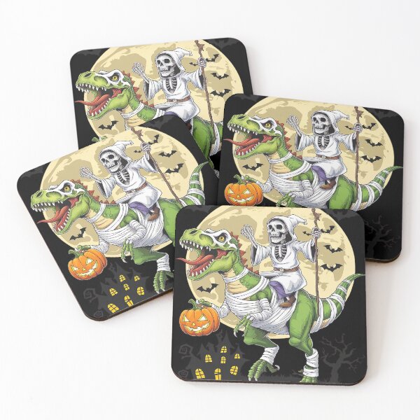 Item preview, Kids Boys Skeleton Riding Mummy Dinosaur Halloween designed and sold by RuthGAArt.