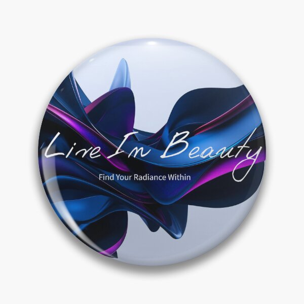 Item preview, Live in Beauty - Soft Blue and Purple Ribbon Typography Art designed and sold by liveinbeauty.