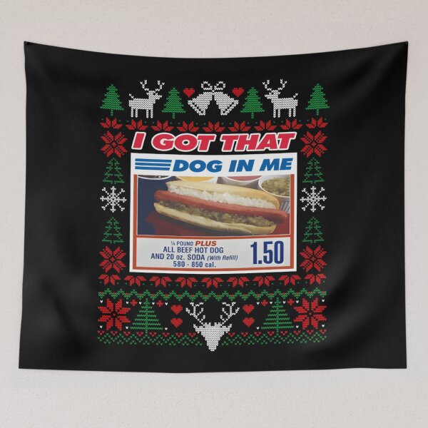 Item preview, I Got That Dog In Me All Beef Hot Dog Ugly Sweater designed and sold by MassonCalepon.