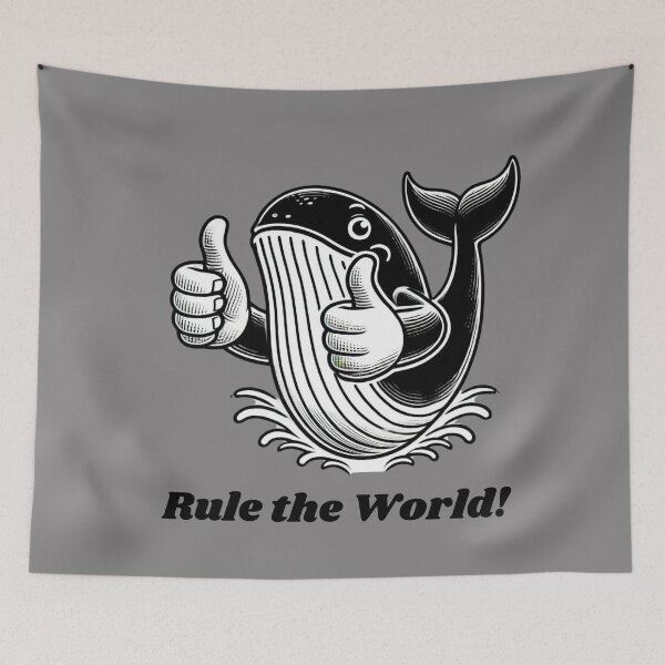 Item preview, Whales With Thumbs – Funny Evolution & Intelligence Thought Experiment Design designed and sold by RollFuzzy.
