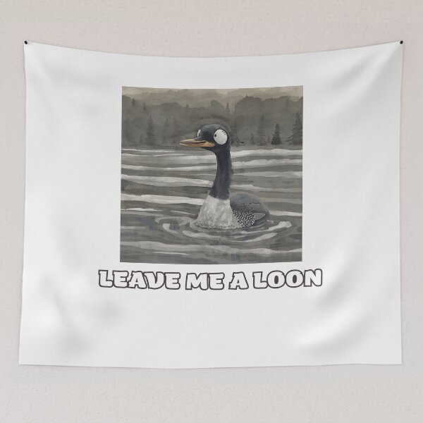 Item preview, Leave Me A Loon Shirt | Funny Bird Pun Tee | Vintage Loon Duck Humor designed and sold by Printsouf.