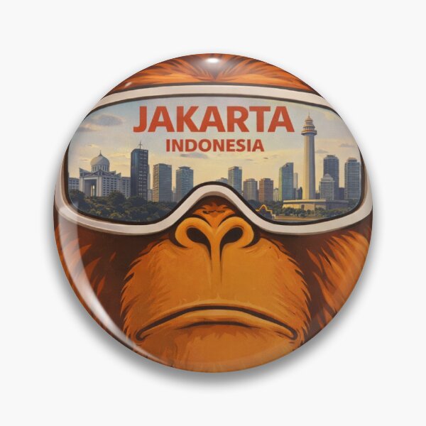Item preview, Jakarta Orangutan – Indonesia Urban Power Illustration designed and sold by Myōhō Print Co..